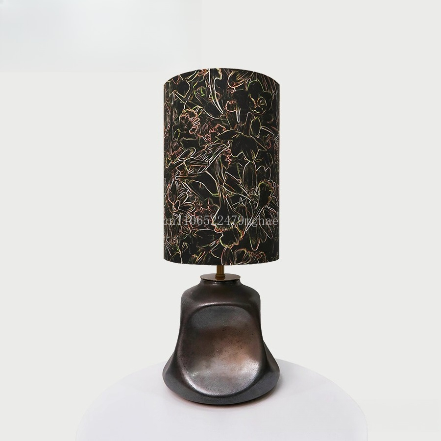 Century Textile & Sewing Supply By Owner - Gilded Liberty Fabric Table Lamp:UK Imported