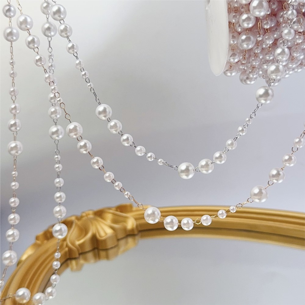 1meter 3-8mm Faux Pearl Beadin - огляд і ціна Sewing Production