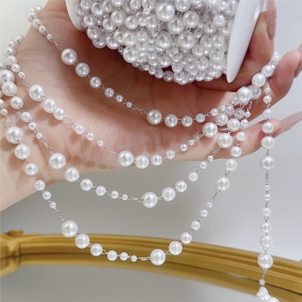 1meter 3-8mm Faux Pearl Beadin - огляд і ціна Sewing Production