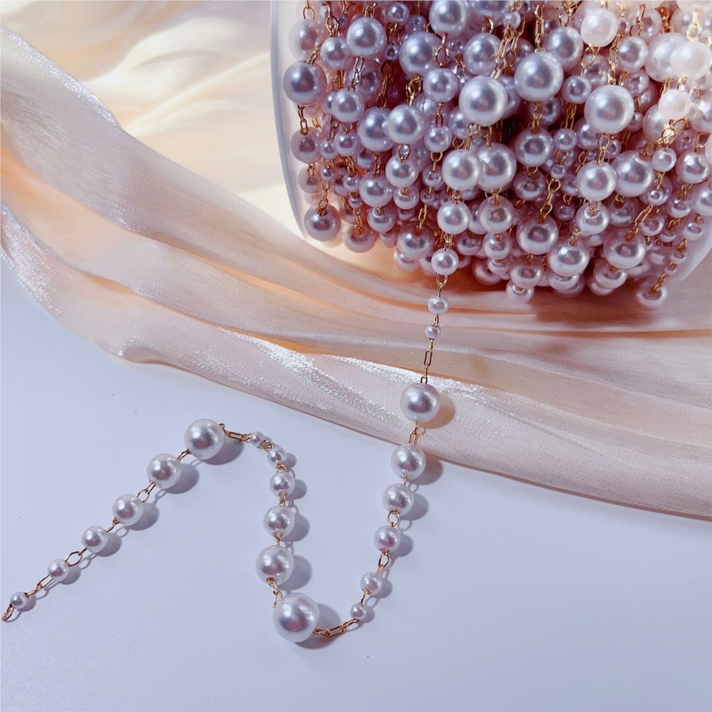 1meter 3-8mm Faux Pearl Beadin - огляд і ціна Sewing Production