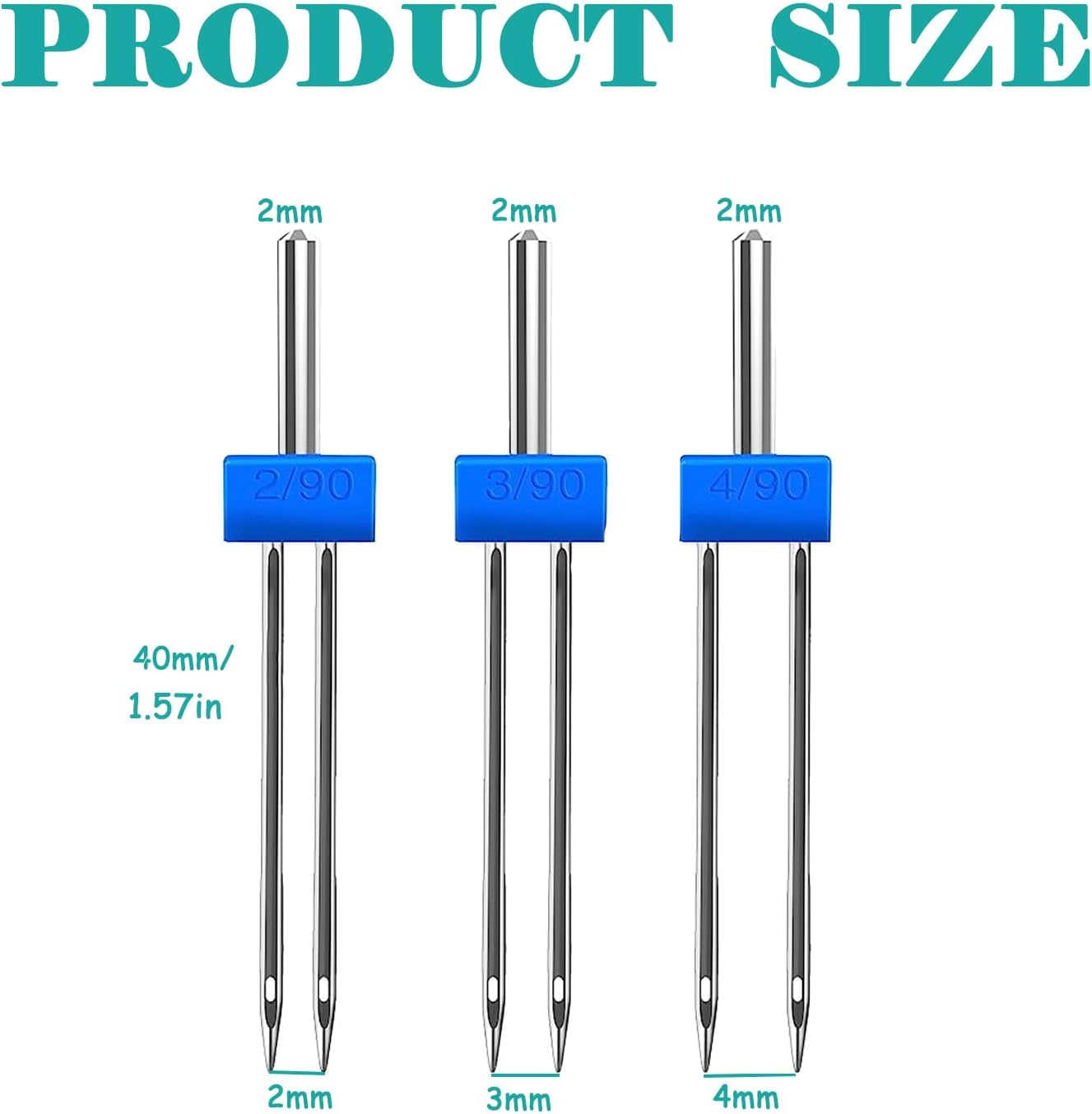 9PCS Sewing Machine Needles Do - огляд і ціна Twin Needle Stretch