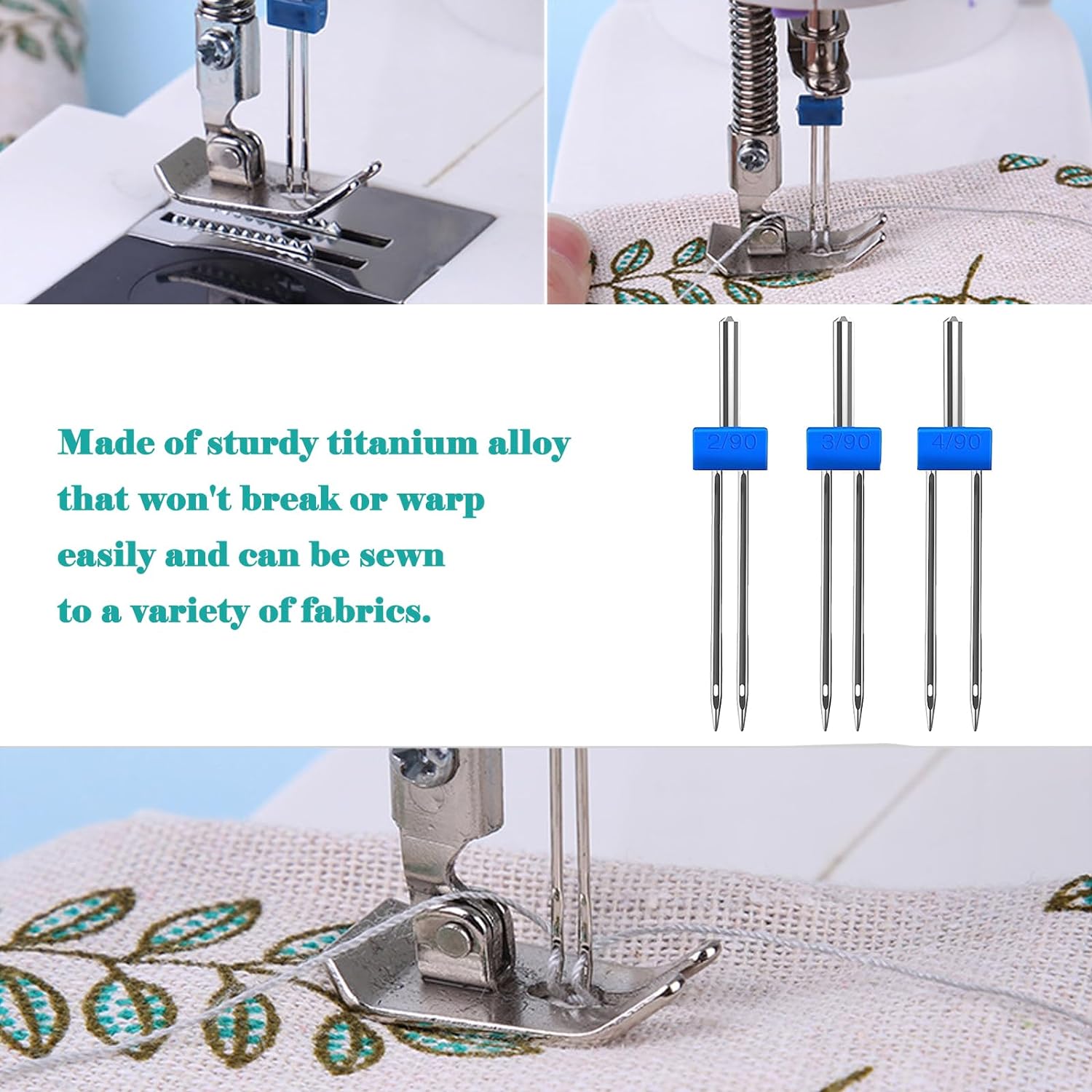 9PCS Sewing Machine Needles Do - огляд і ціна Twin Needle Stretch