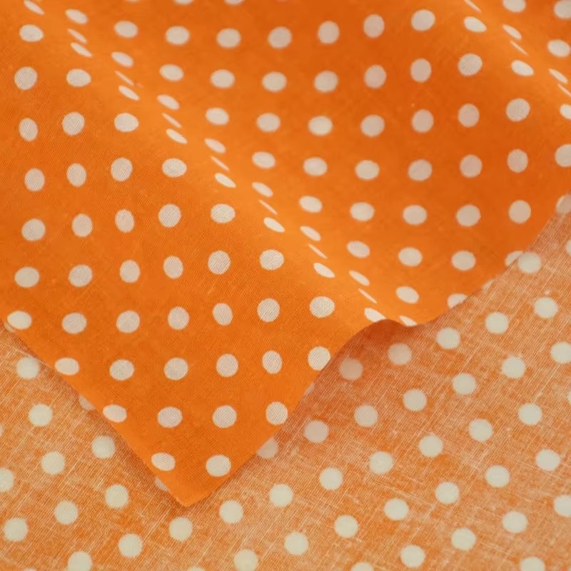 50X150CM White Orange Polka Do - огляд і ціна Sewing And Textile