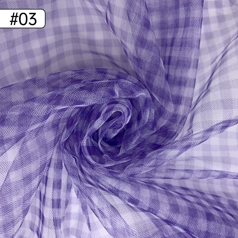 90x150cm Check Mesh Fabric Tra - огляд і ціна Sewing Batik Fabric
