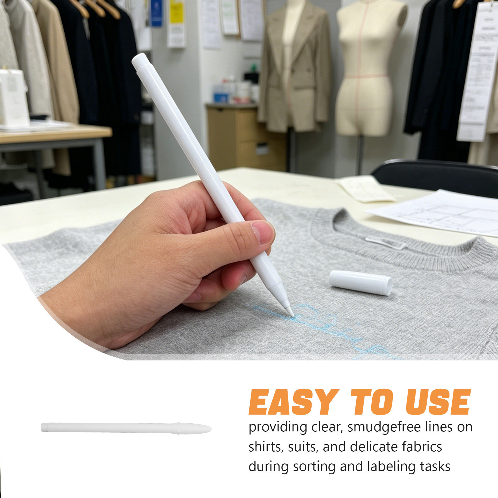 10Pcs Water Erasable Fabric Ma - огляд і ціна Sewing Labels