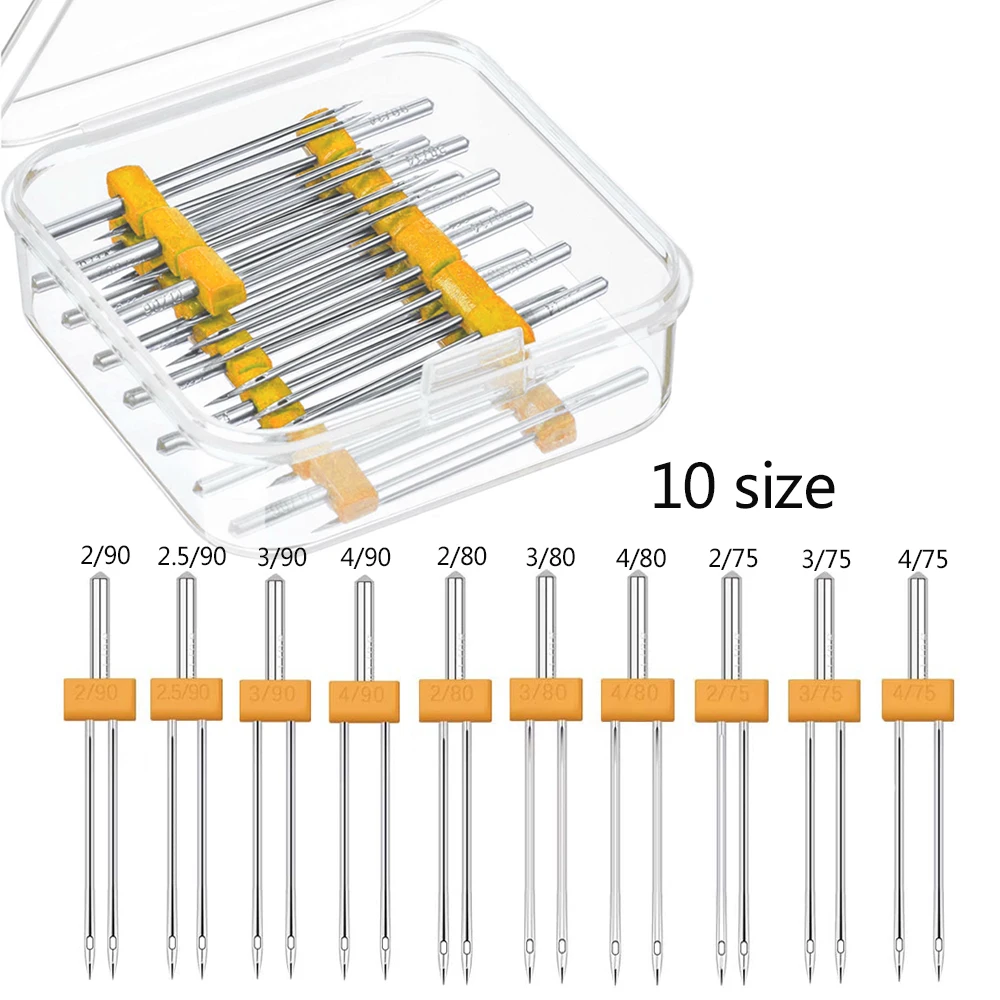 10PCS Sewing Machine Twin Need - огляд і ціна Twin Needle Stretch