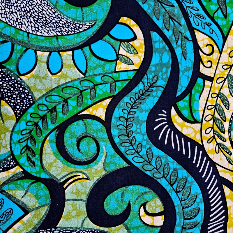 6Yards Long 46'' Wide African  - огляд і ціна Sewing Batik Fabric