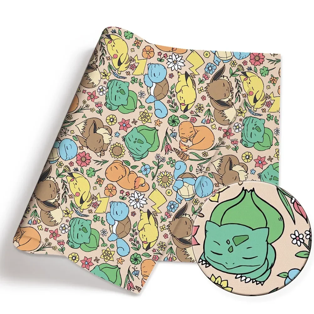 Pokemon Cartoon Fabric140*50cm - огляд і ціна Sewing Production