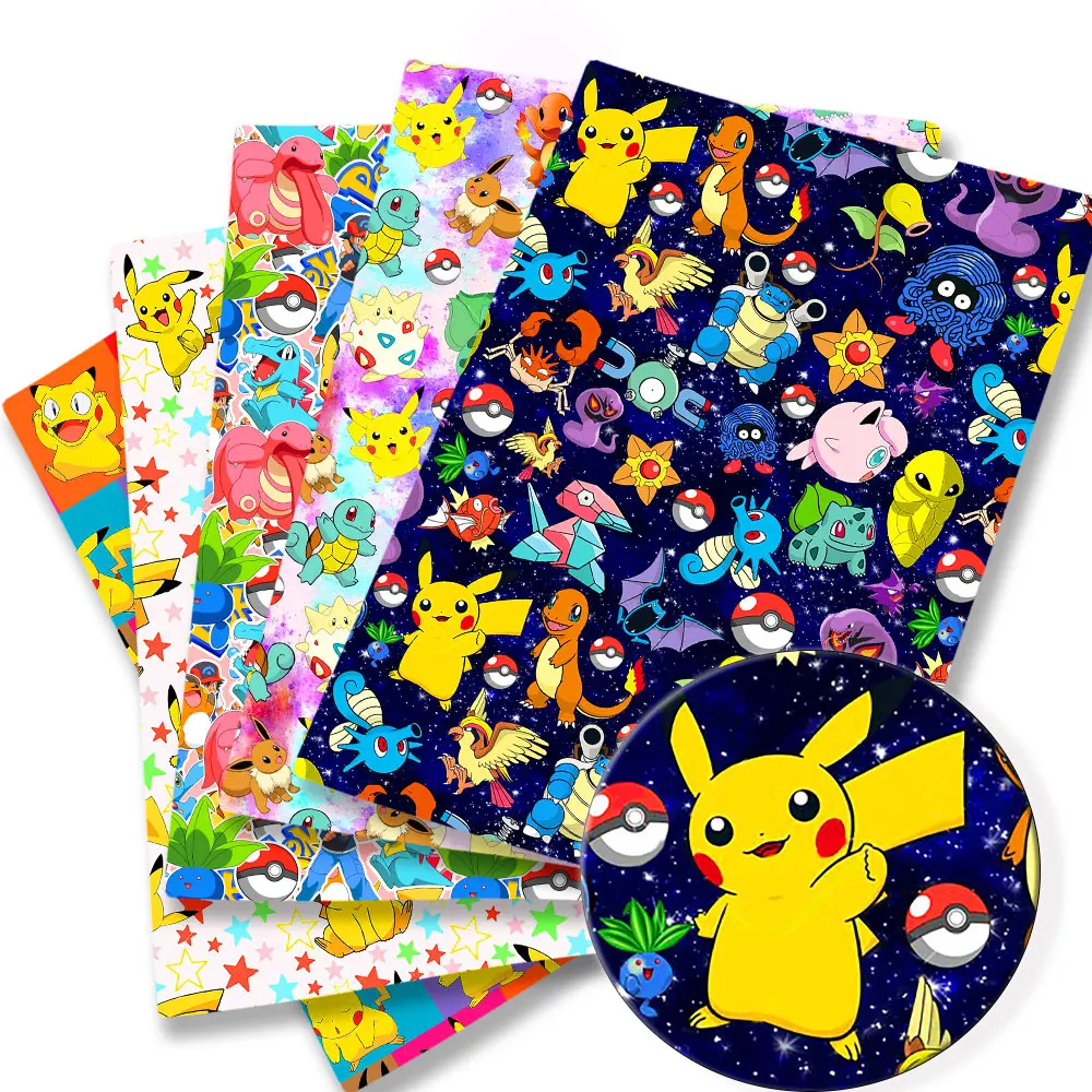 Pokemon Cartoon Fabric140*50cm - огляд і ціна Sewing Production