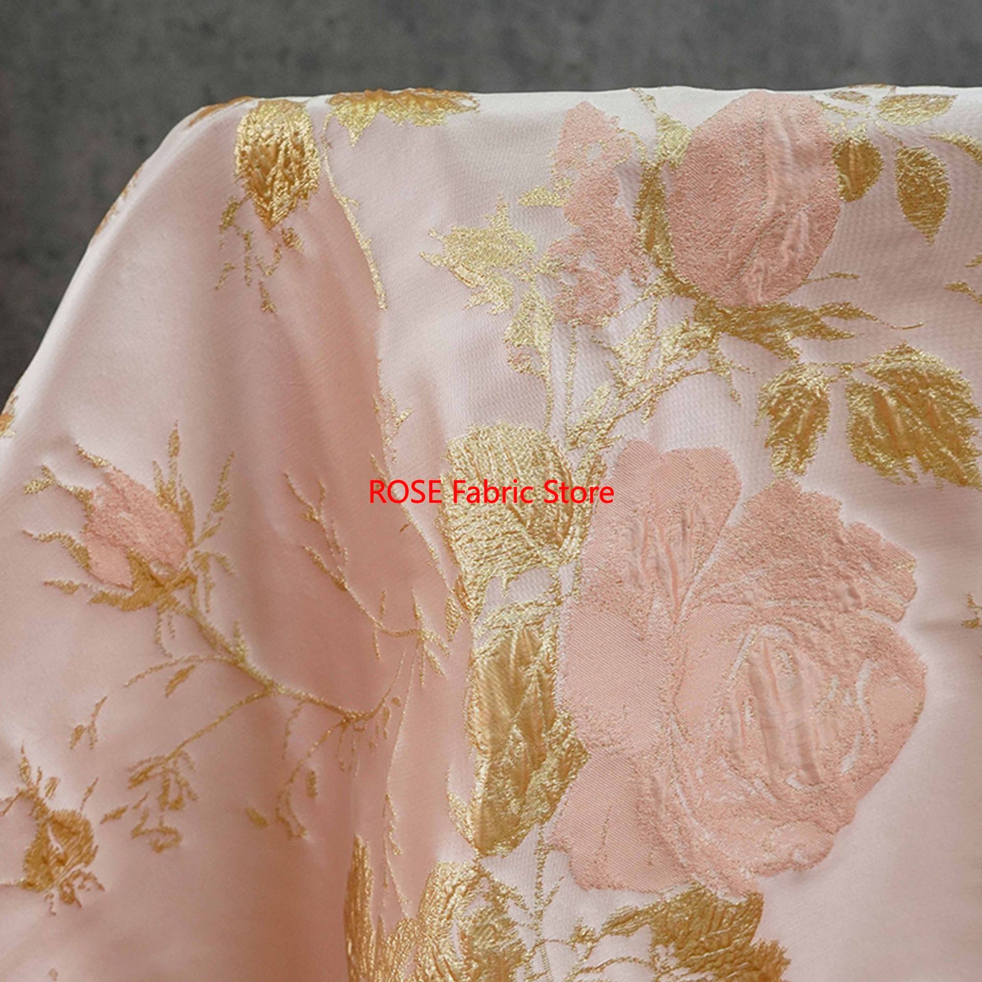 1 meter 3D Relief Gold Silk Fl - огляд і ціна Sewing Jackets