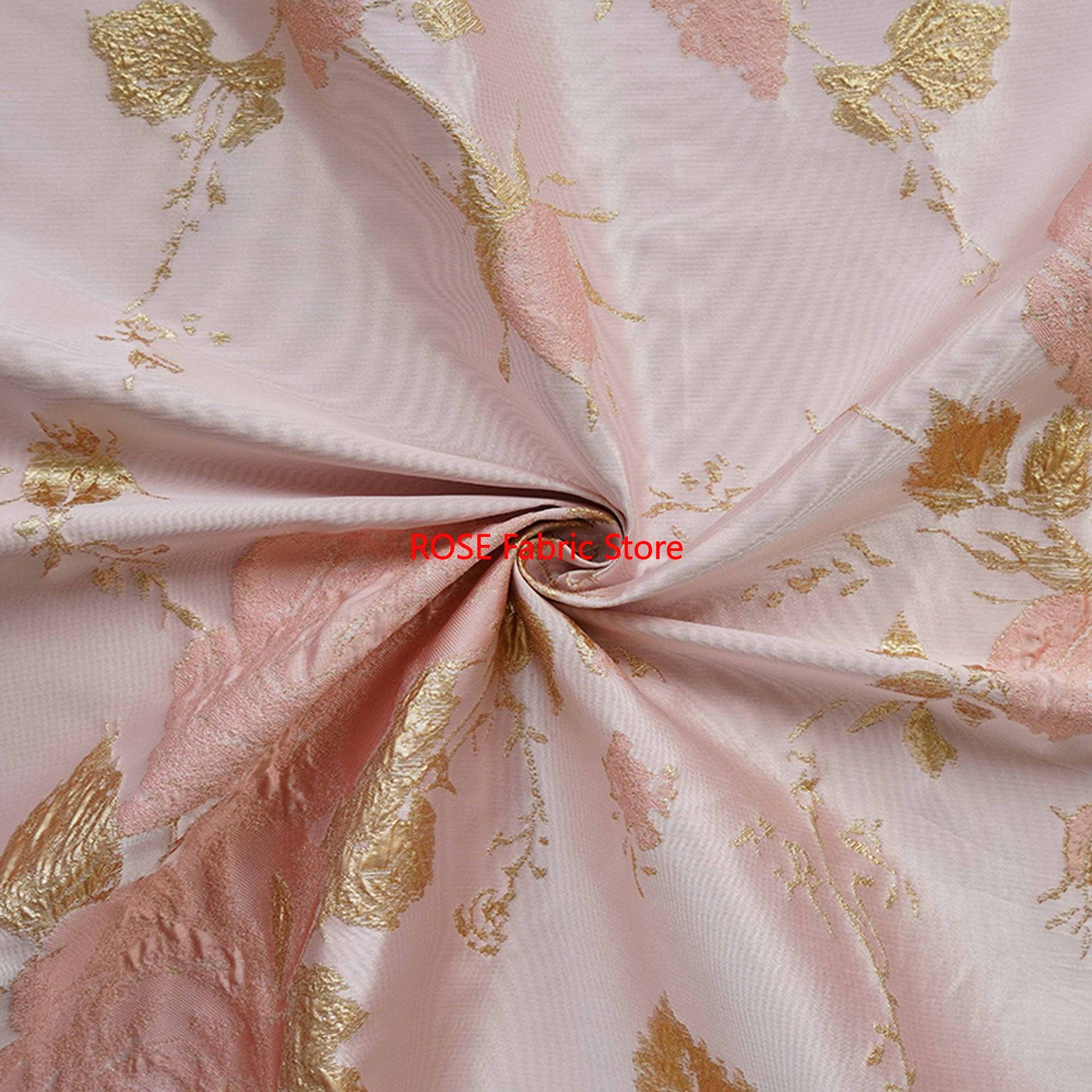 1 meter 3D Relief Gold Silk Fl - огляд і ціна Sewing Jackets