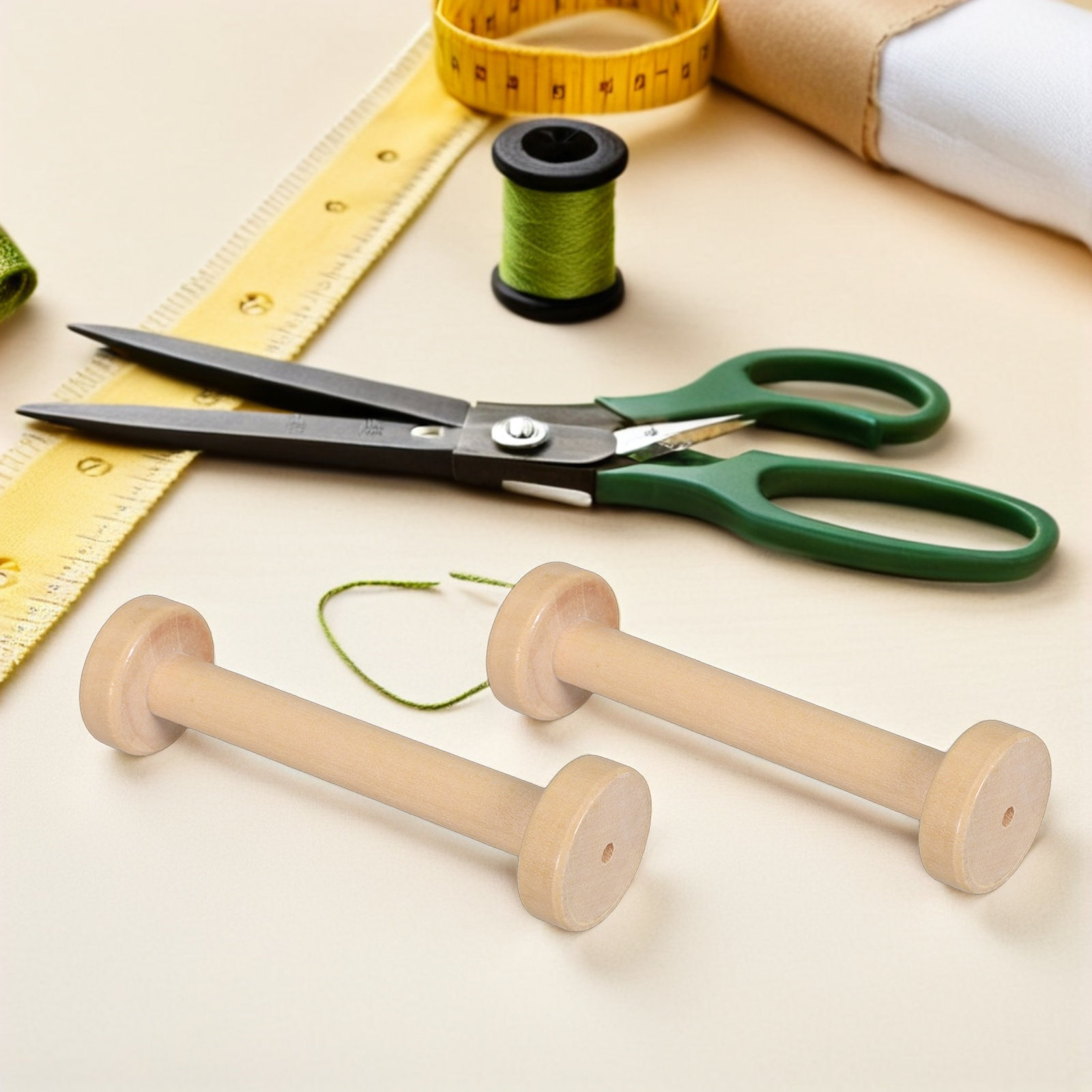 5Pcs Wooden Spools Natural Vin - огляд і ціна Sewing And Textile