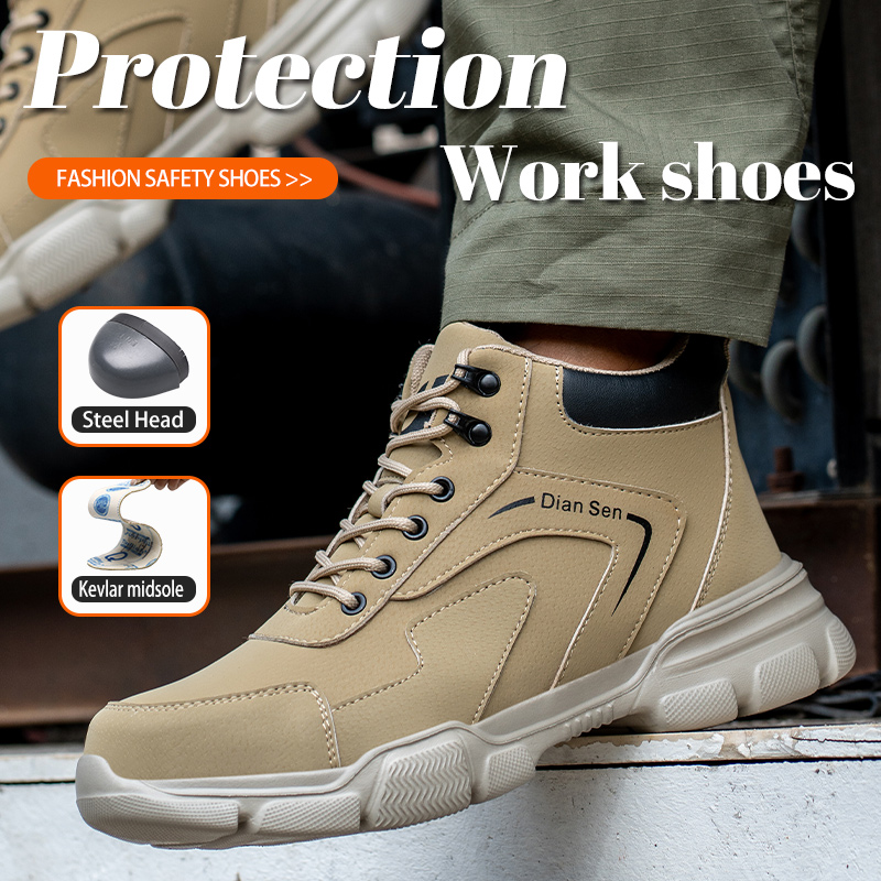 Mens Work Boots Steel Toe Shoe - огляд і ціна Sewing Nylon