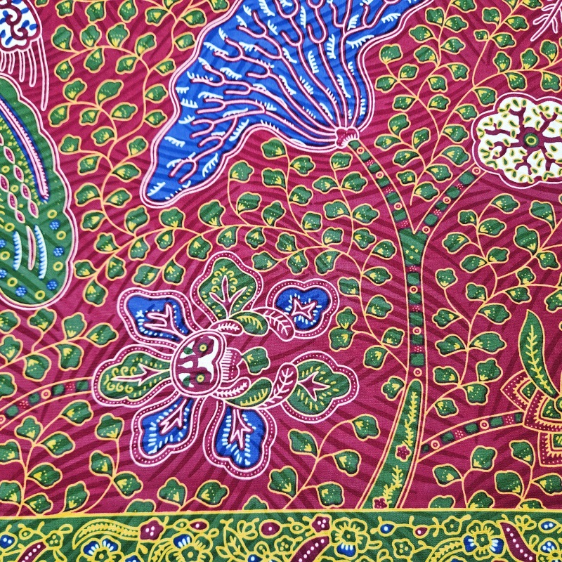 46Inch * 6Yards Green Leaves P - огляд і ціна Sewing Batik Fabric