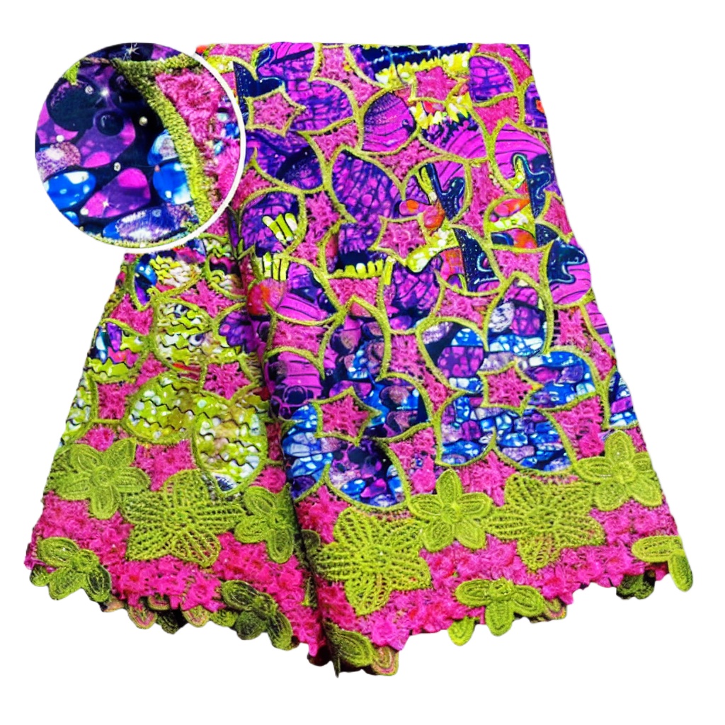 100% Cotton African Glitter Wa - огляд і ціна Sewing Batik Fabric
