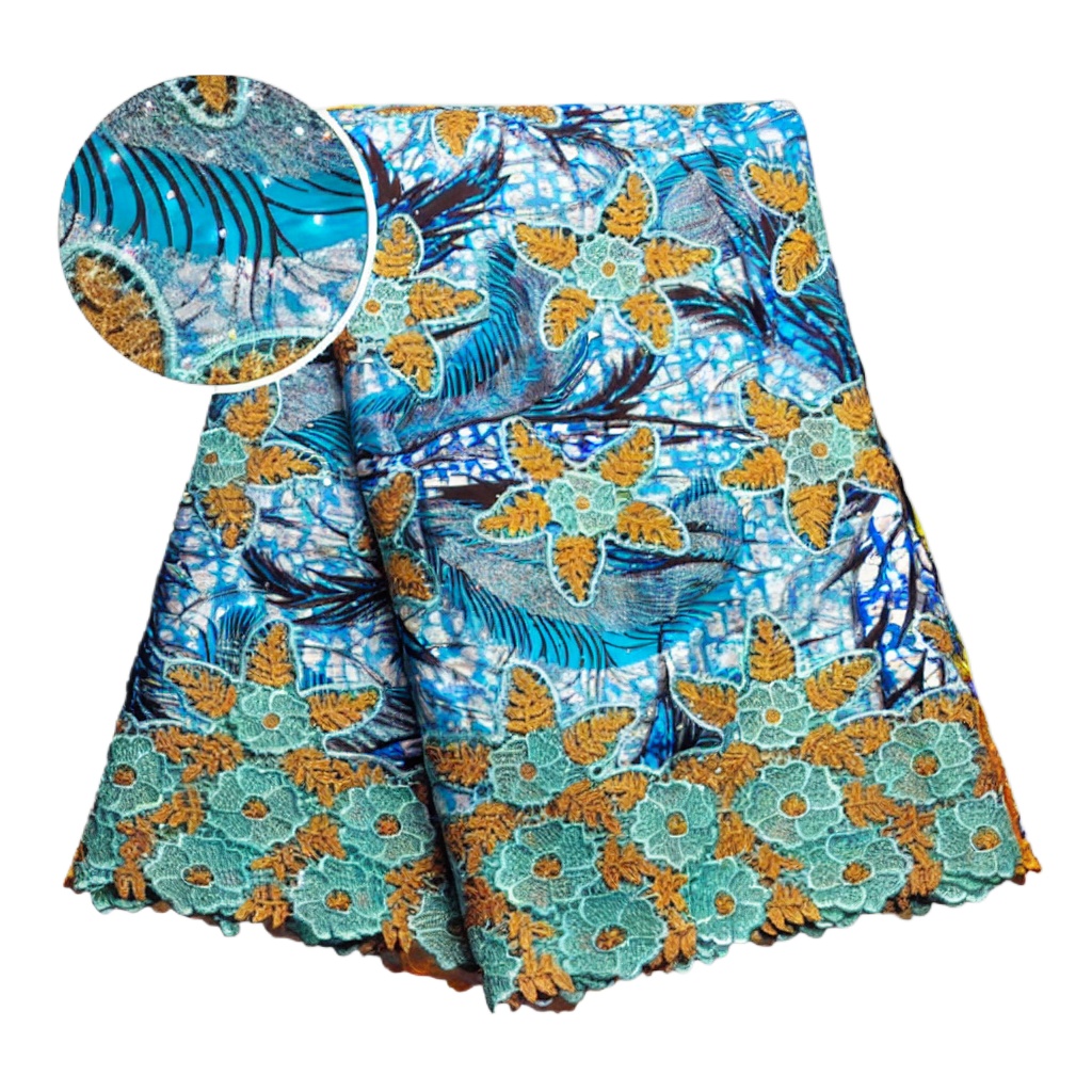 100% Cotton African Glitter Wa - огляд і ціна Sewing Batik Fabric