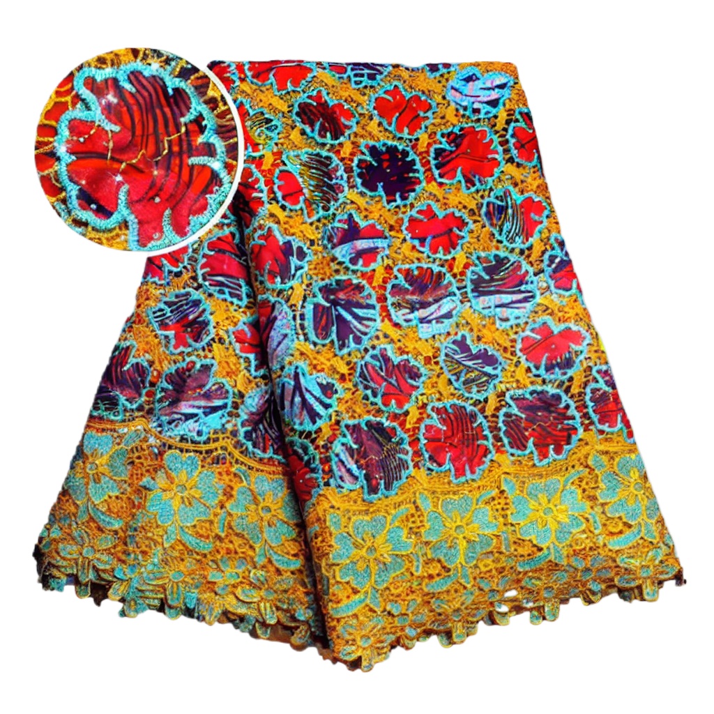 100% Cotton African Glitter Wa - огляд і ціна Sewing Batik Fabric