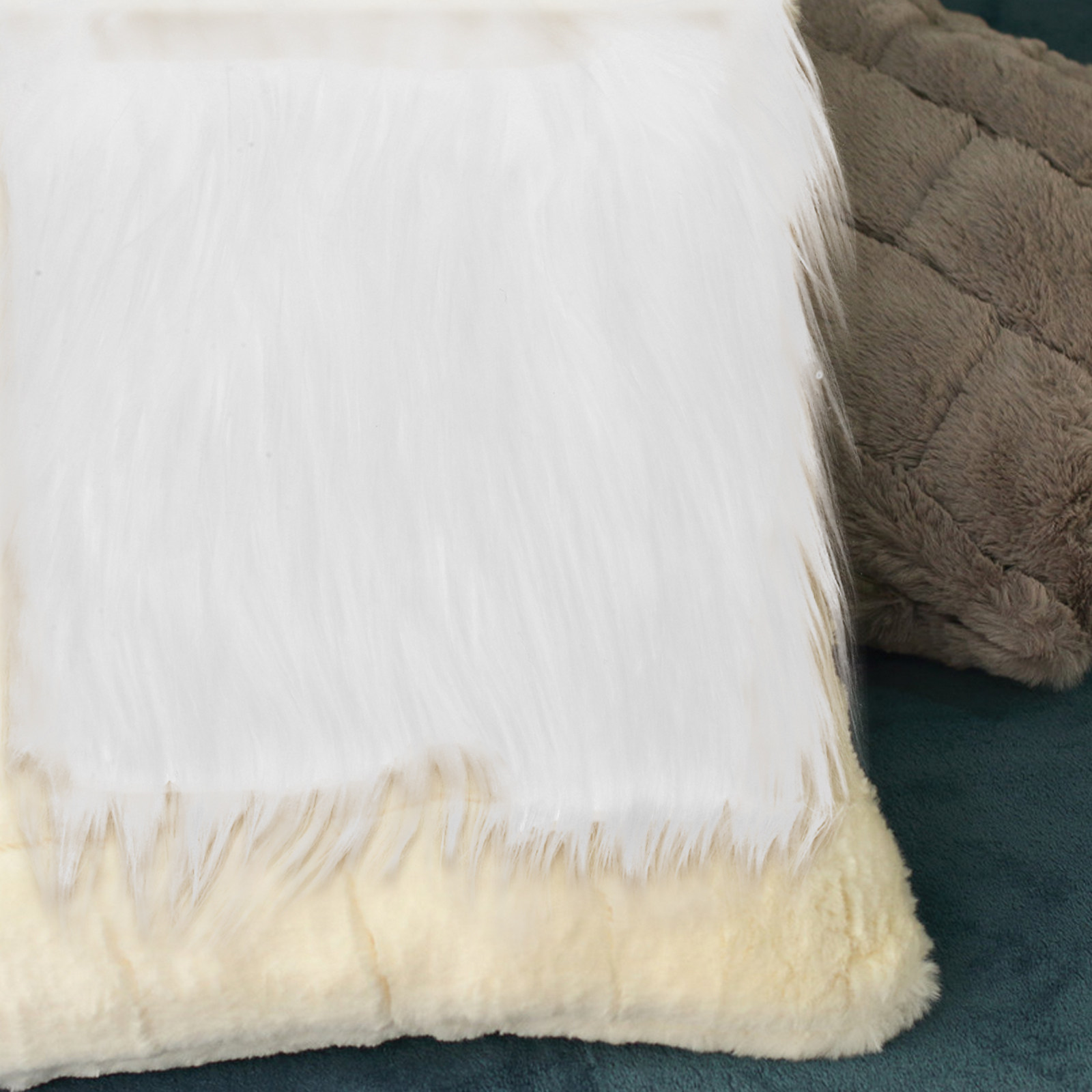 2Pcs Square Long Hair Faux Fab - огляд і ціна Sewing And Textile