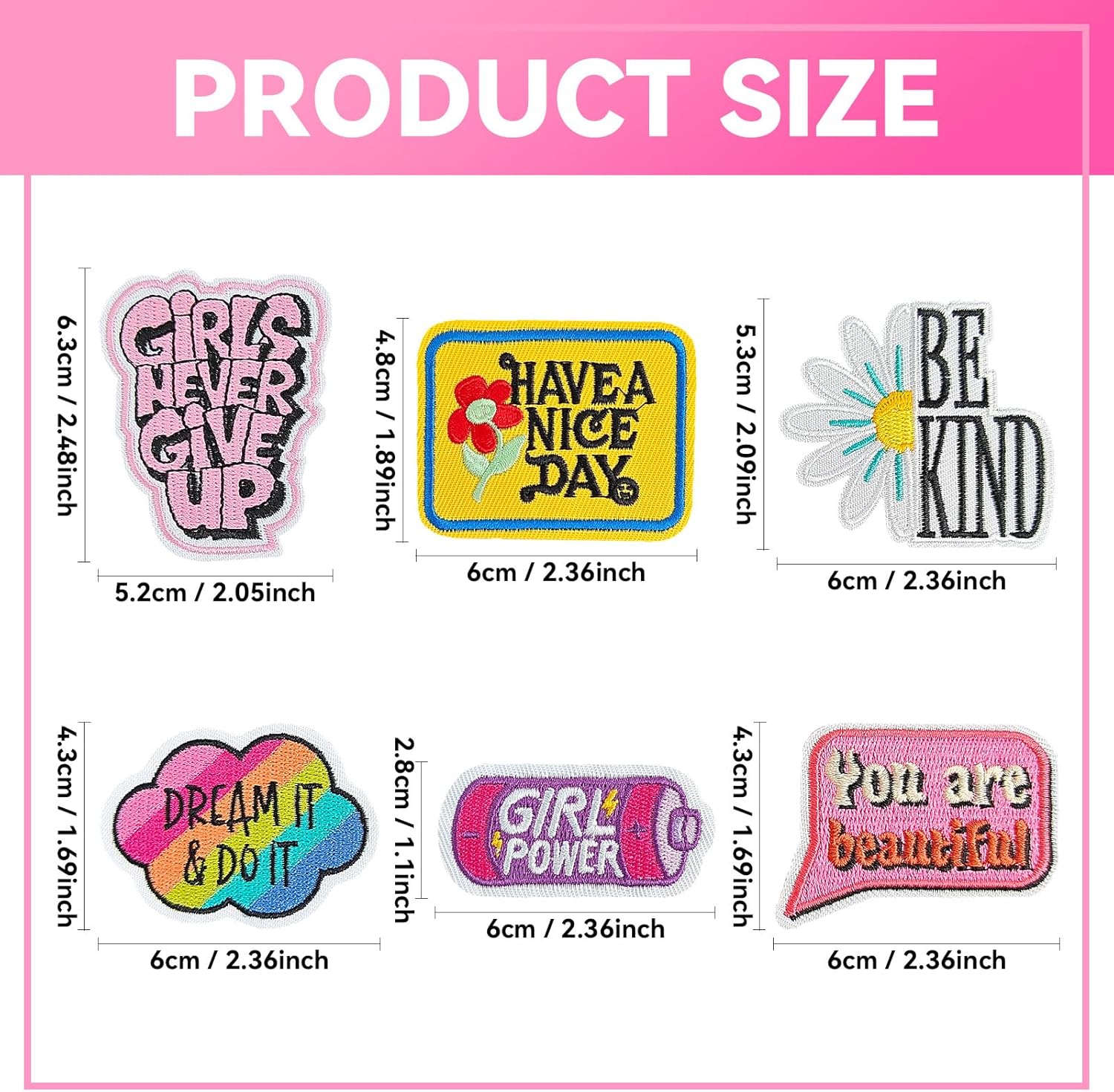 25Pcs Phrase Iron on Patches f - огляд і ціна Sewing Jackets