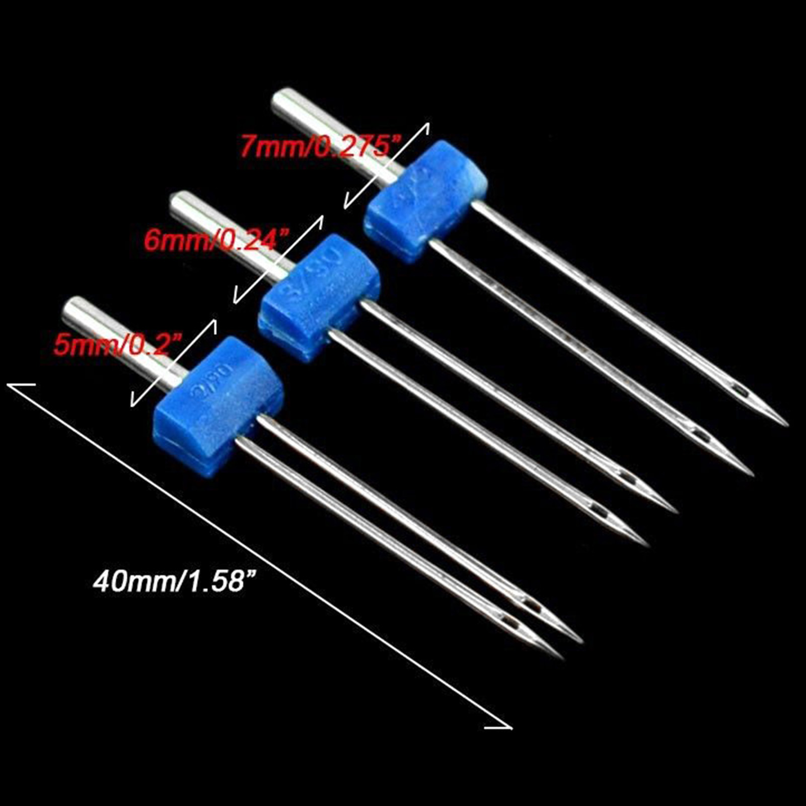 Twin Needles Set 3 Pcs Stainle - огляд і ціна Twin Needle Stretch