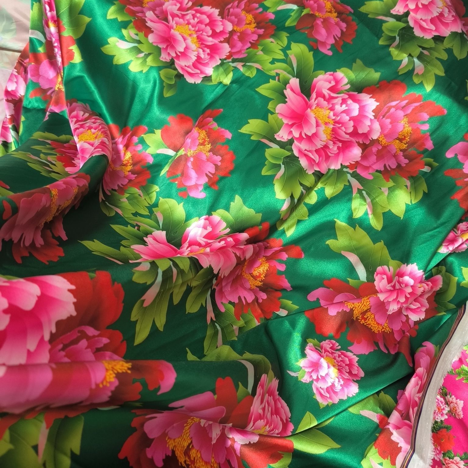 Satin Fabric Cloth without Ove - огляд і ціна Sewing And Textile